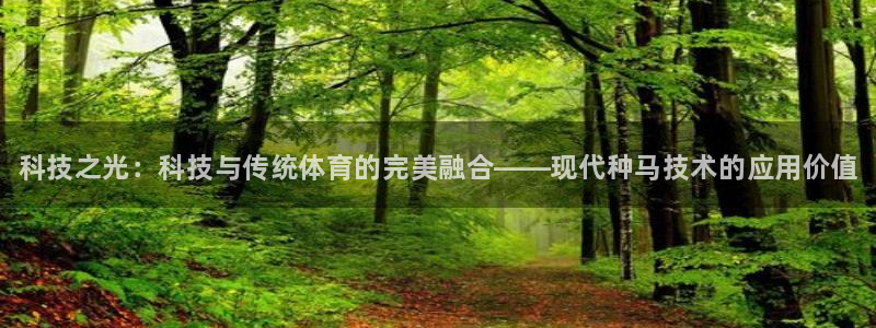 凯发官网下载平台注册流程视频：科技之光：科技与传统体育的完美