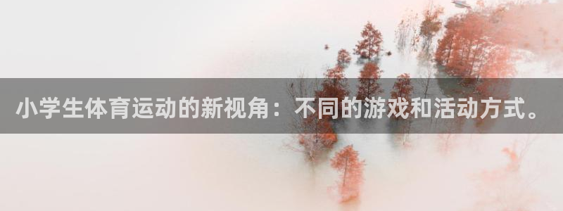 凯发官网平台：小学生体育运动的新视角